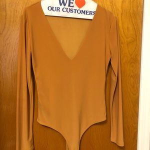 Day & Night Mustard Bodysuit Size Medium